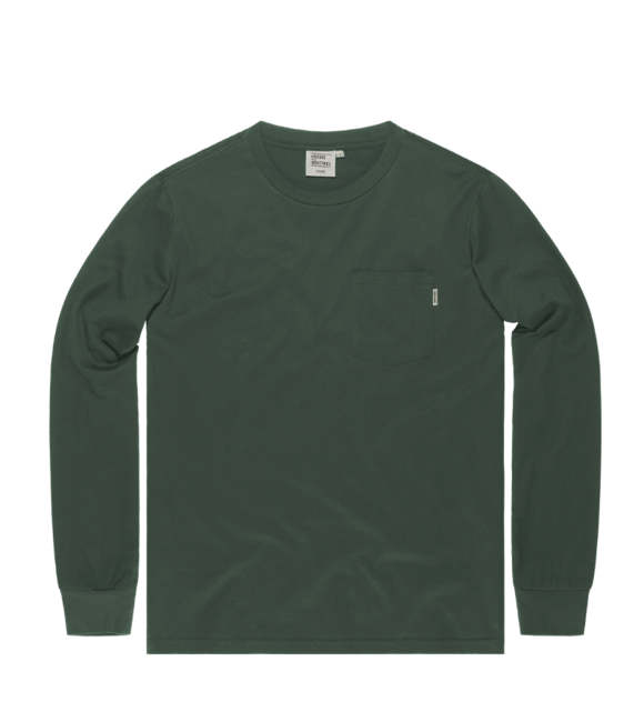 Vintage Industries Grant tasche Langarm-T-shirt, grau-grün