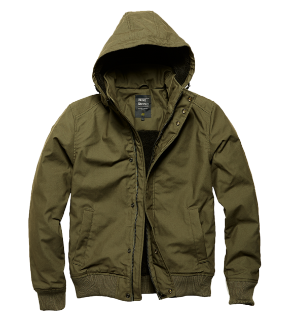 Vintage Industries Hudson jacke, dunkeloliv