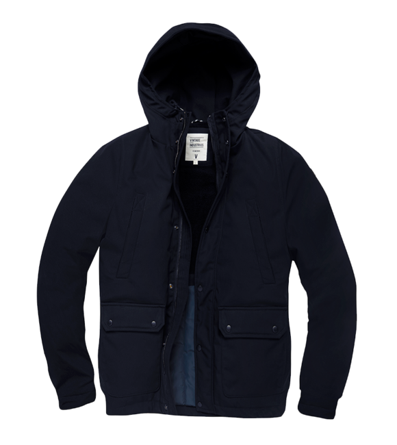 Vintage Industries Ledger herren-Parka-Jacke, navy blau