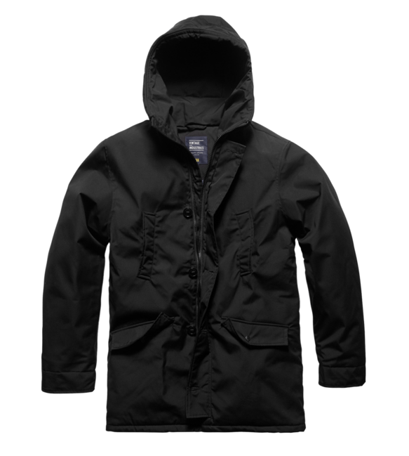 Vintage Industries Parka Archer, čierna