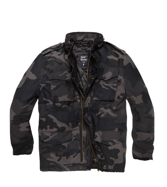 Vintage Industries Parka Verschließer, dark camo