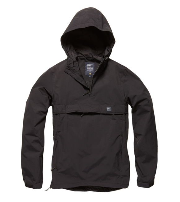 Vintage Industries Shooter Anorak Übergangsjacke, schwarz