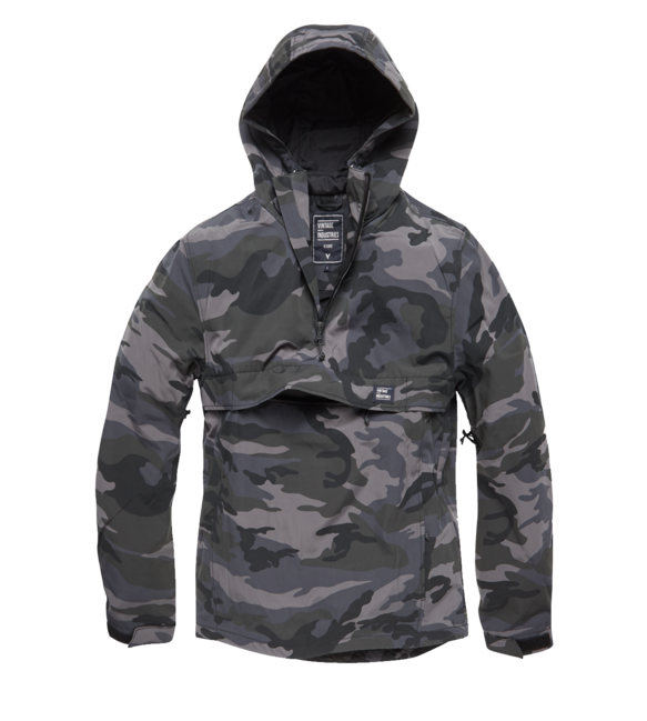 Vintage Industries Shooter Anorak Übergangsjacke, dunkel getarnt