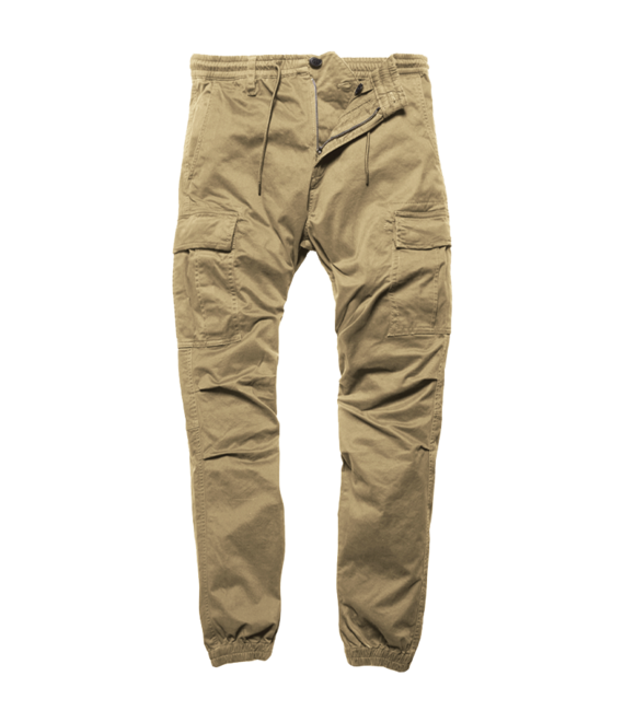 Vintage Industries Vince Cargo-Jogginghose, dunkles Khaki