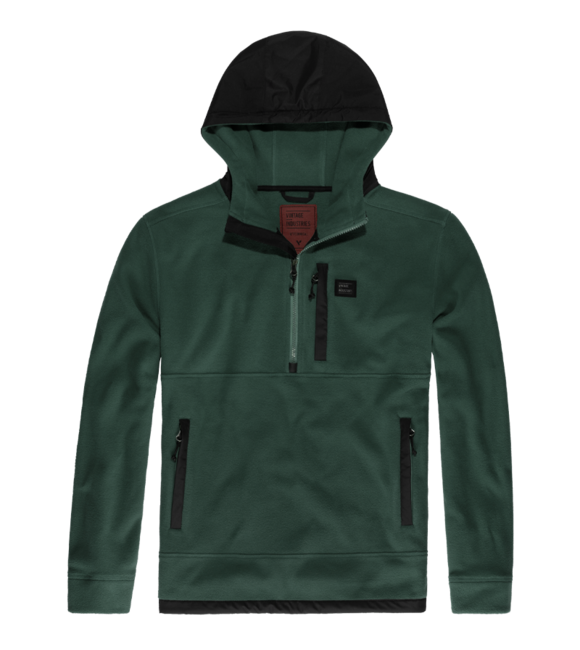 Vintage Industries Vinson Hohlfaser-Fleece-Kapuzenjacke, grün
