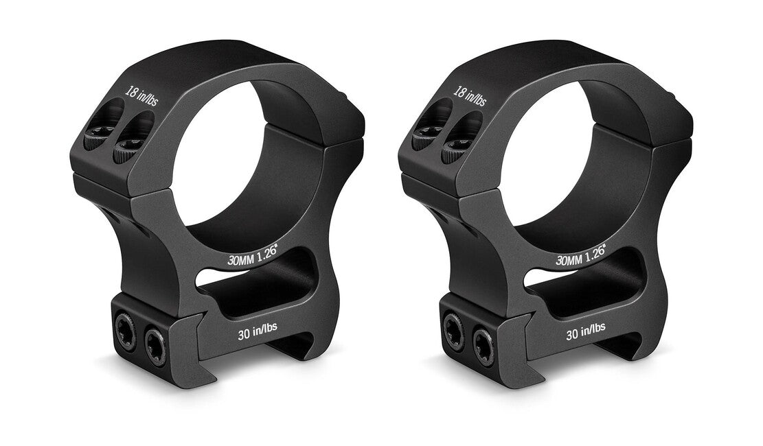 VorTex Optics Pro Series 30mm High - 1.26 Montageringe
