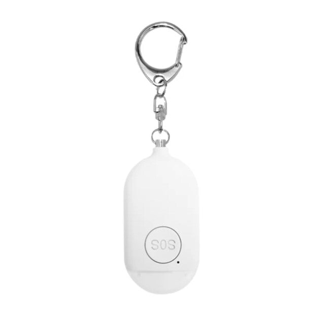 W&G SHIELD SOS wasserdichter personenalarm mit led-licht und auslösetaste, weiß