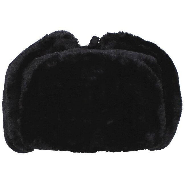 WARAGOD Pelzmütze Ushanka schwarz