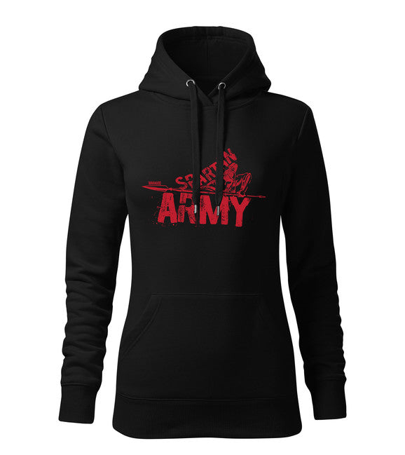 DRAGOWA damensweatshirt mit Kapuze RedNabis, schwarz 320g/m2