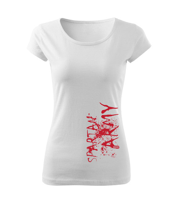 DRAGOWA damen Kurzshirt War, weiß 150g/m2