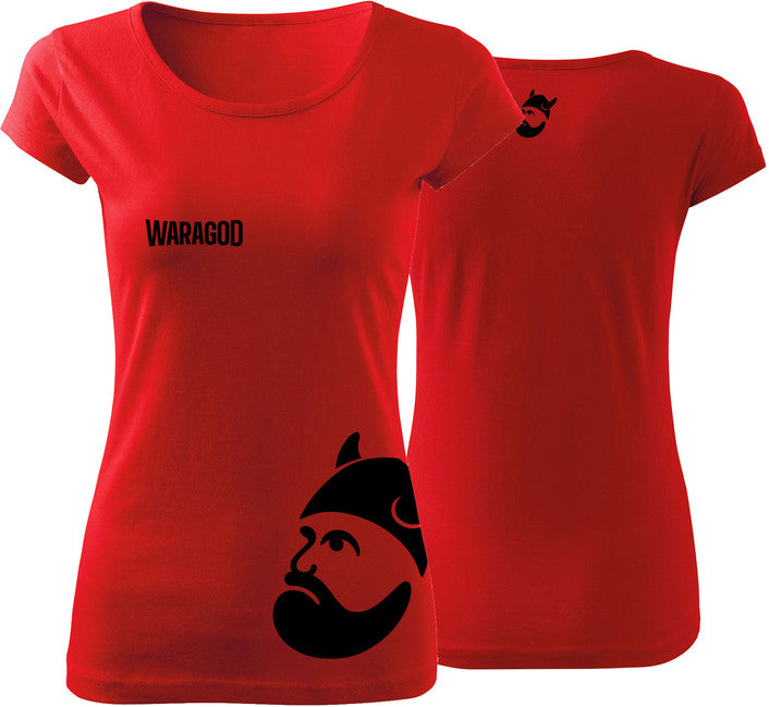 WARAGOD BIGMERCH damen Kurzshirt rot 150g/m2