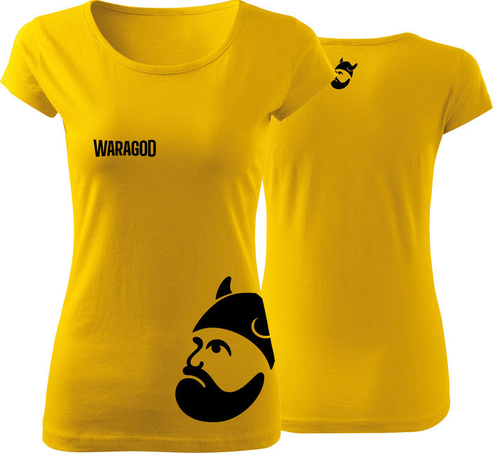 WARAGOD BIGMERCH damen Kurzshirt gelb 150g/m2