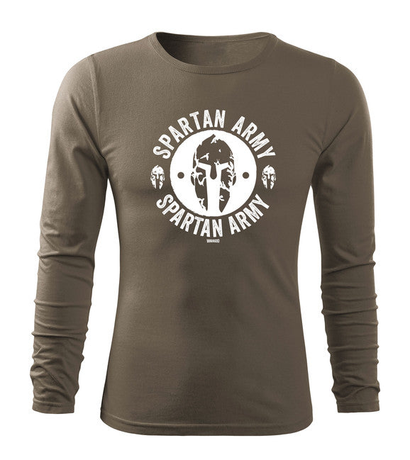 DRAGOWA Fit-T Langärmliges T-shirt Archelaos, olivgrün 160g/m2