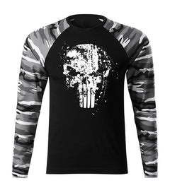 DRAGOWA Fit-T Frank The Punisher majica z dolgimi rokavi 160 g/m², Metro