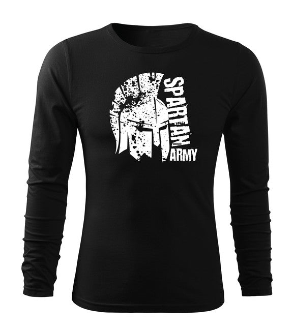 DRAGOWA Fit-T Langärmliges T-shirt León, schwarz 160g/m2