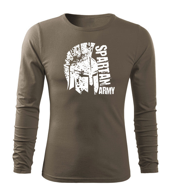 DRAGOWA Fit-T Langärmliges T-shirt León, olivgrün 160g/m2