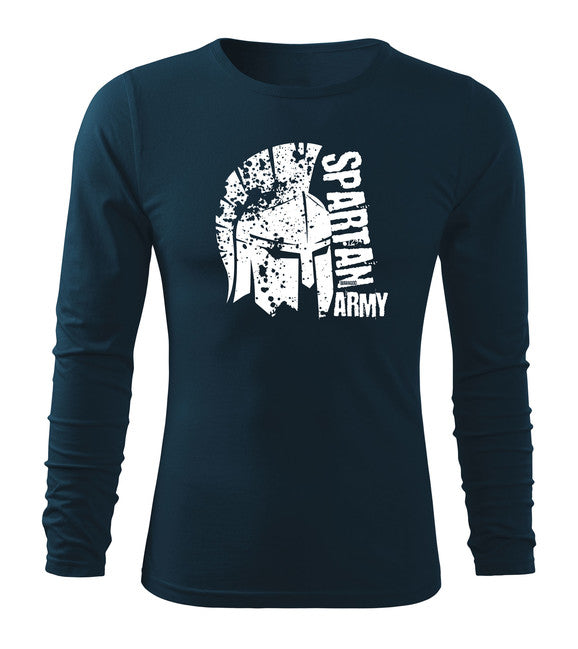 DRAGOWA Fit-T Langärmliges T-shirt León, dunkelblau 160g/m2
