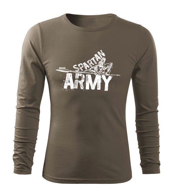 DRAGOWA Fit-T langärmliges T-shirt Nabis, olivgrün 160g/m2