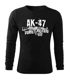 DRAGOWA Fit-T Langarmshirt Seneca AK-47 160 g/m², schwarz