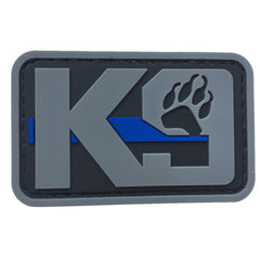 WARAGOD K9 Paw PVC Applikation, schwarz grau