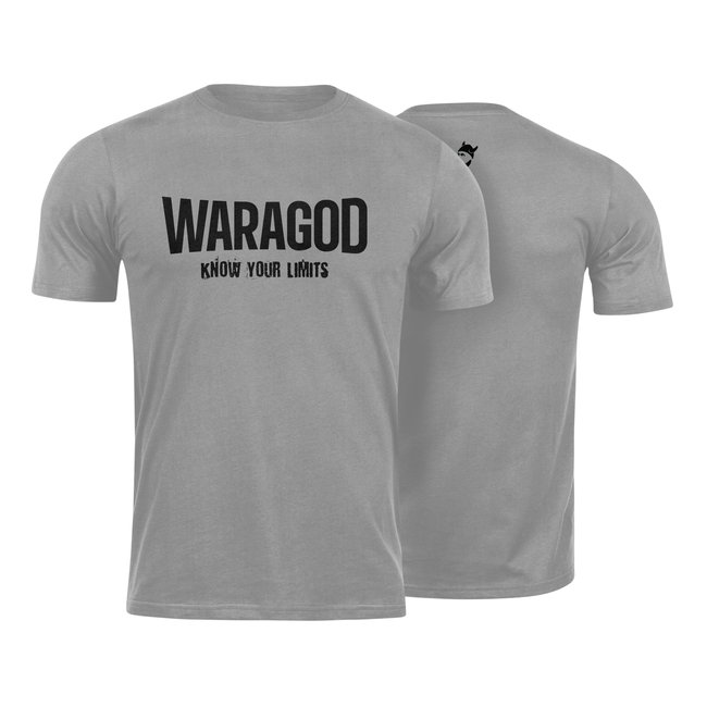 WARAGOD Know Your Limits Kurz-T-shirt grau 160g/m2