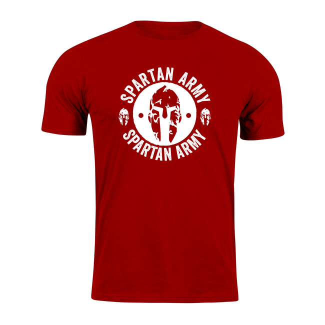 DRAGOWA Kurz-T-shirt spartan army Archelaos, rot 160g/m2