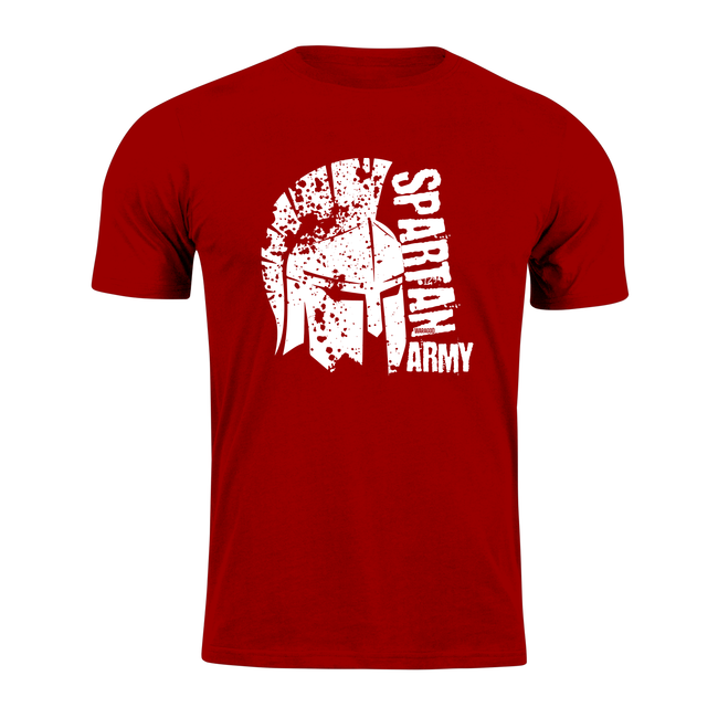 DRAGOWA Kurz-T-shirt spartan army León, rot 160g/m2