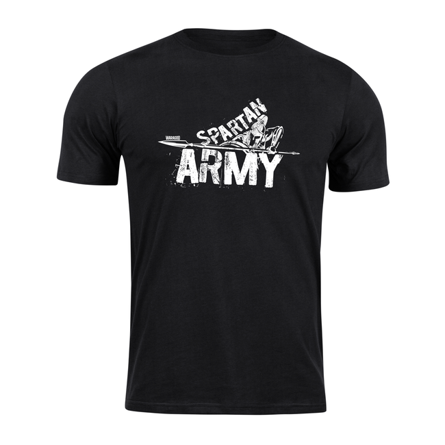 DRAGOWA Kurz-T-shirt spartan army Nabis, schwarz 160g/m2