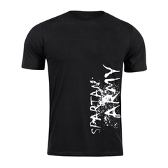 DRAGOWA Kurzarm-T-Shirt Spartan army War 160 g/m², schwarz