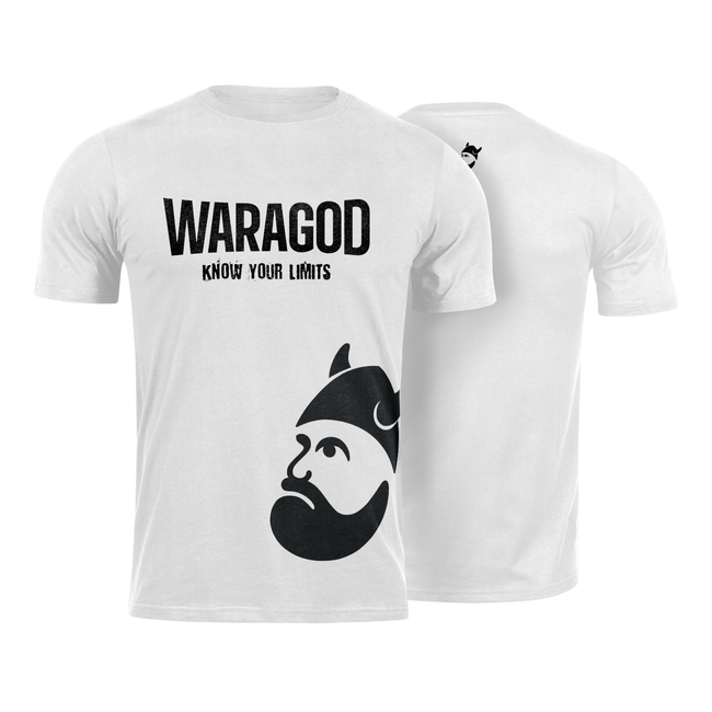 WARAGOD StrongMERCH kurz-T-shirt, weiss 160g/m2
