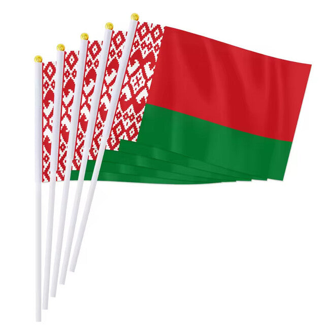 WARAGOD Wehende Flagge 30 x 40 cm, weißrussland