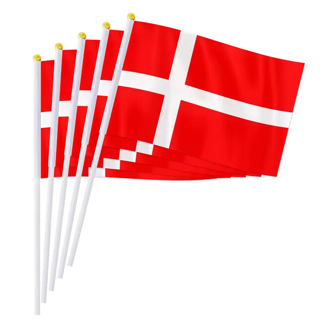 WARAGOD Wehende Flagge 30 x 40 cm, Dänemark