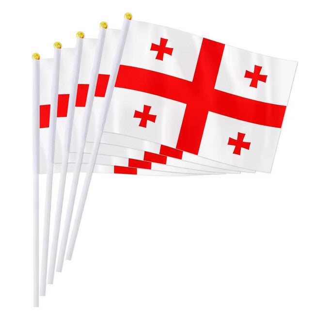WARAGOD Wehende Flagge 30 x 40 cm, Georgien