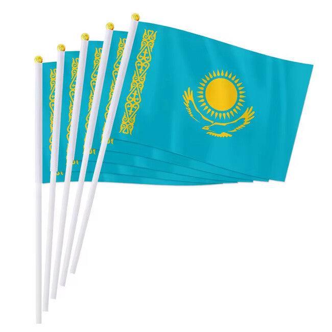 WARAGOD Schwenkflagge 30 x 40 cm, Kasachstan