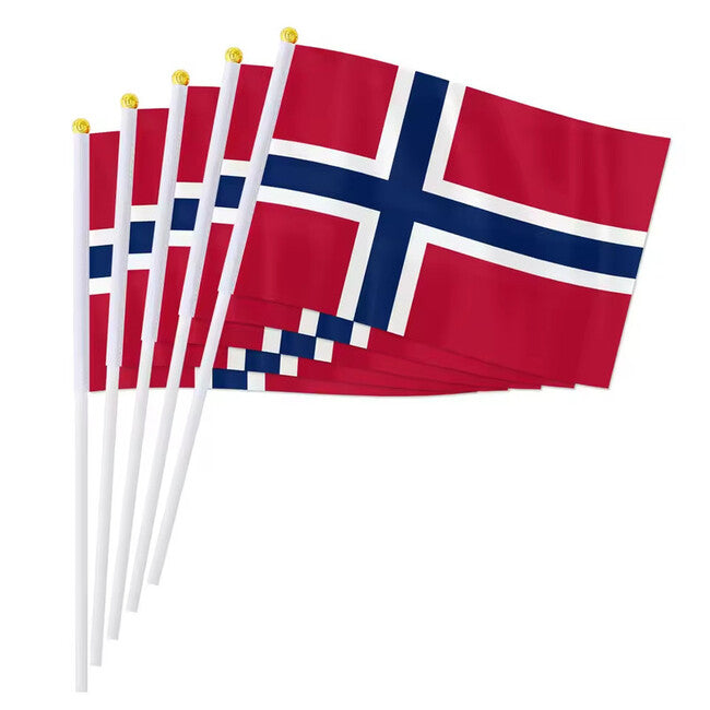 WARAGOD Wehende Flagge 30 x 40 cm, Norwegen