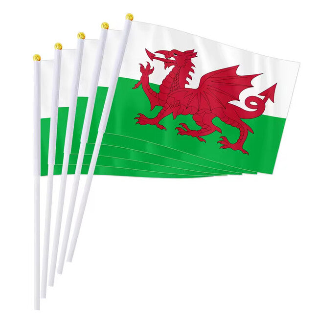 WARAGOD Wehende Flagge 30 x 40 cm, Wales