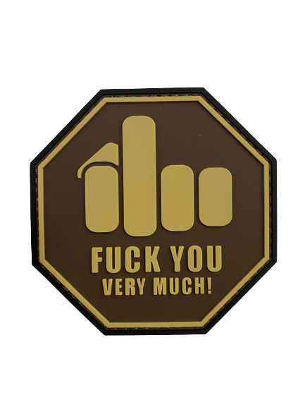 WARAGOD Middle Finger PVC Applikation