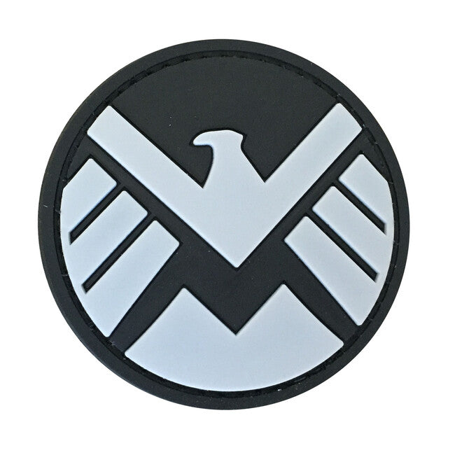 WARAGOD Klettabzeichen 3D Round Marvel Shield 6cm