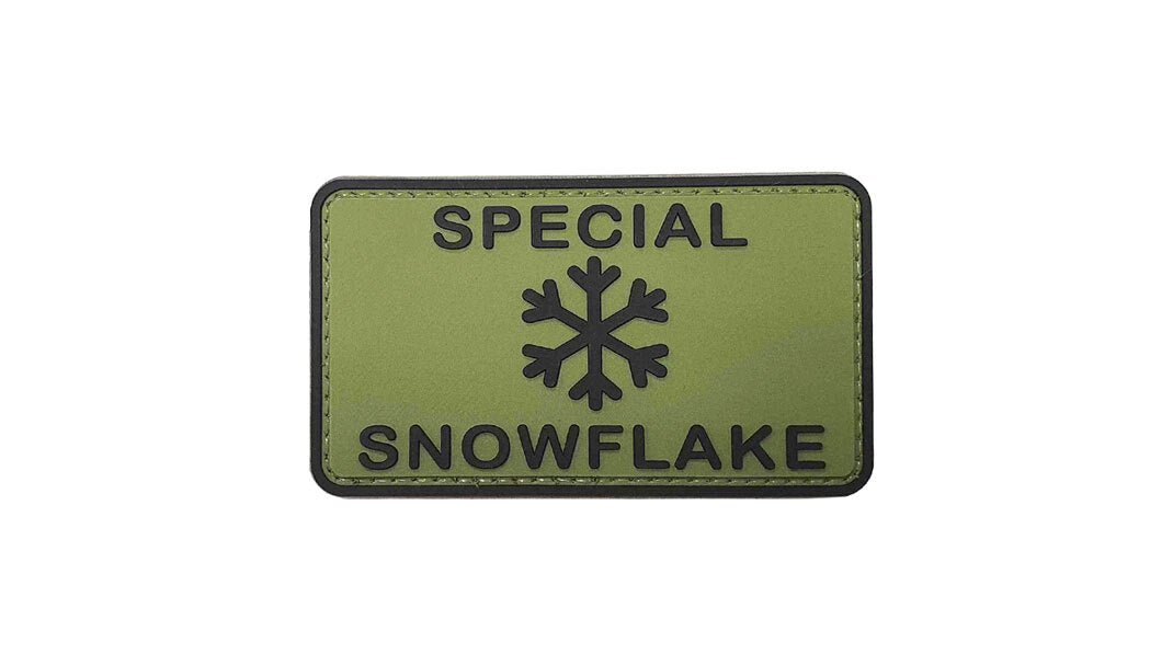 WARAGOD SNOW Flake 8.5x5cm Klettabzeichen