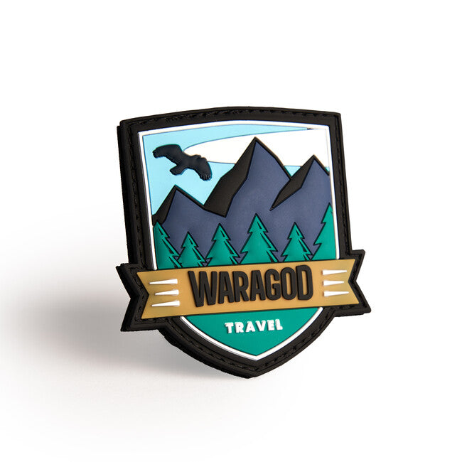 WARAGOD Travel 3D Klettabzeichen 7x5cm