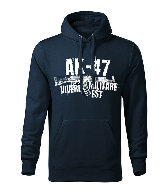 DRAGOWA herren-hoodie Seneca AK-47, dunkelblau 320g/m2