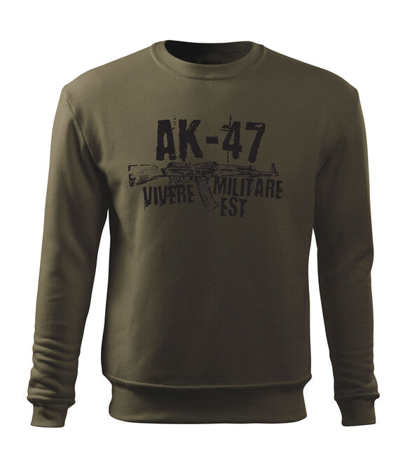 DRAGOWA herren-Sweatshirt Seneca AK-47, olivgrün 300g/m2