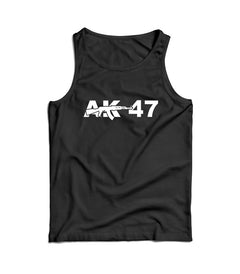 DRAGOWA Herren-Tanktop AK-47 160 g/m², schwarz