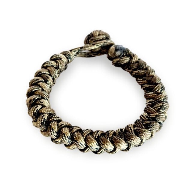WARAGOD Ectar Paracord-Armband mit verstellbarem Verschluss camo coyote