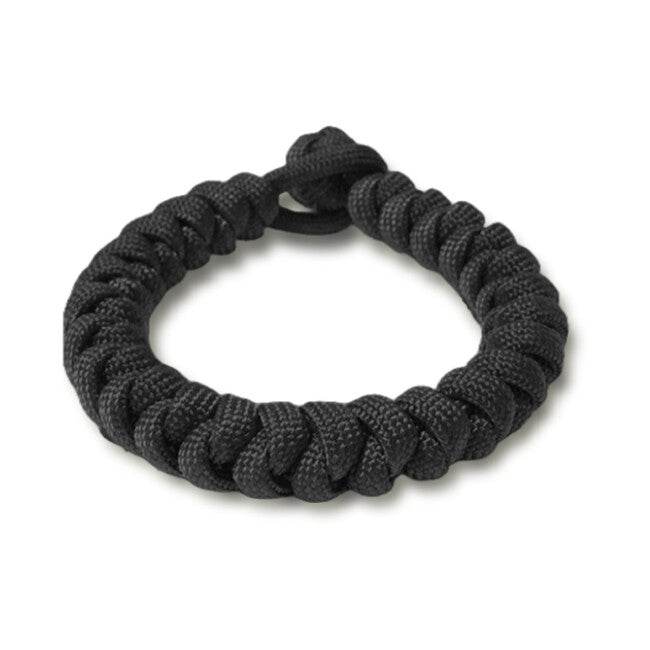 WARAGOD Ectar paracord-armband mit verstellbarer schließe, schwarz