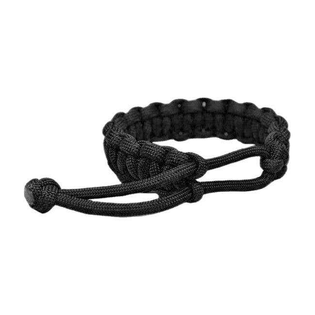 WARAGOD Ilmë Paracord-Armband mit verstellbarem Verschluss, schwarz