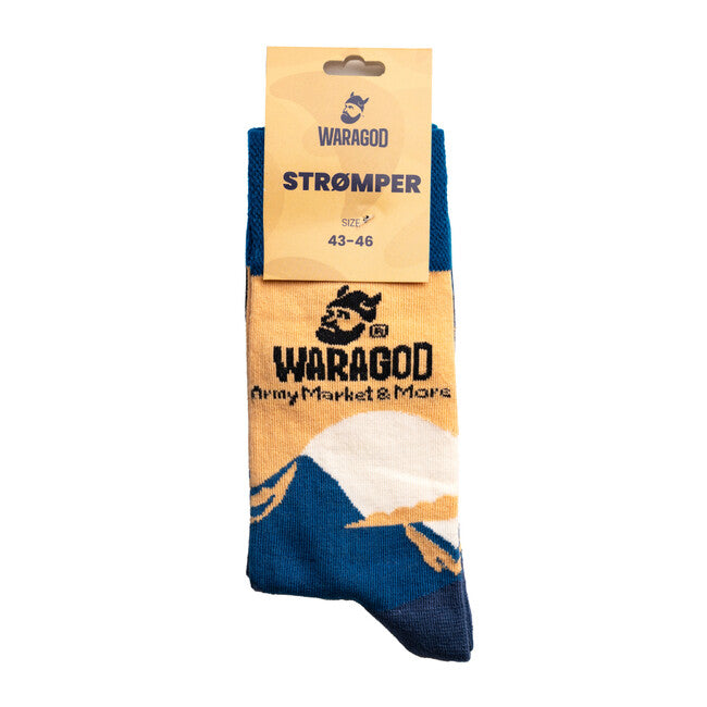 WARAGOD Stromper Outdoor socken, blue