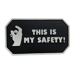 WARAGOD This is my Safety PVC Applikation, schwarz
