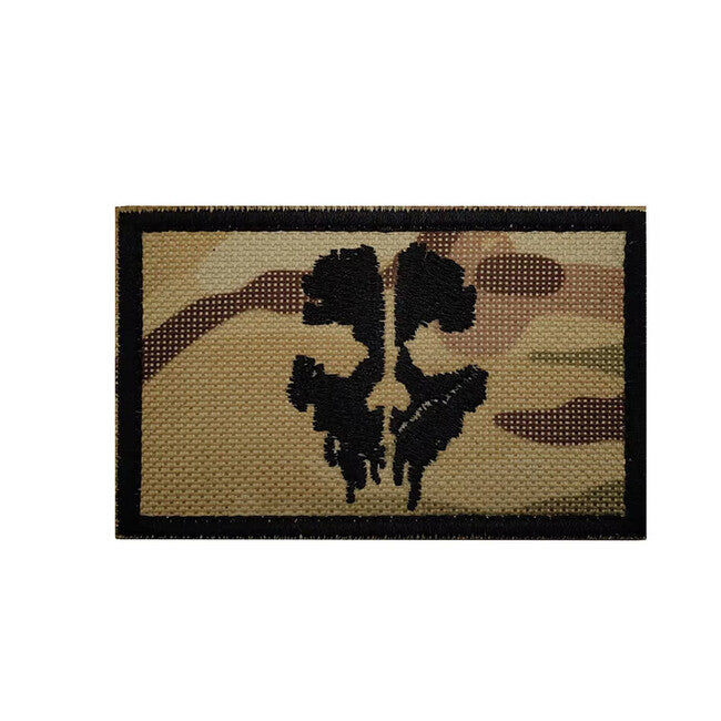 WARAGOD Gesticktes Patch Geistermaske, multicam