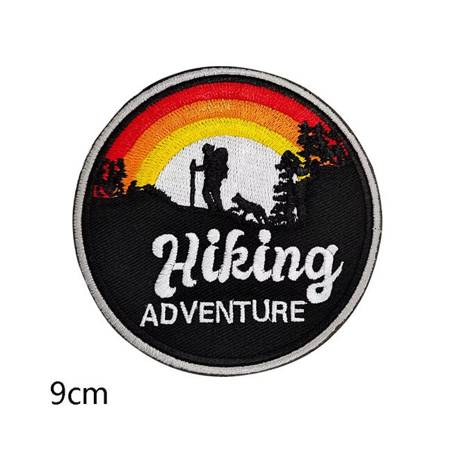 WARAGOD Mountain Camping 08 gestickter aufnäher